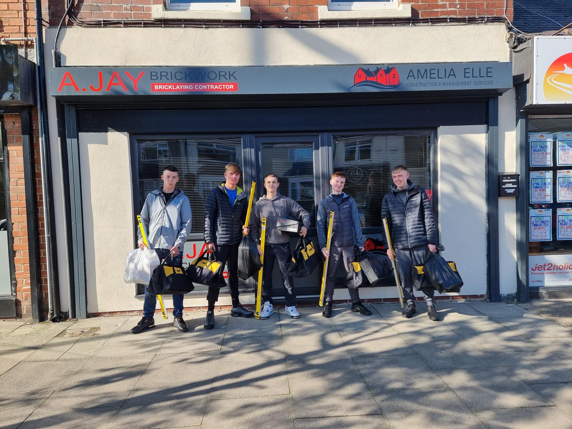 AJAY Brickwork apprentices