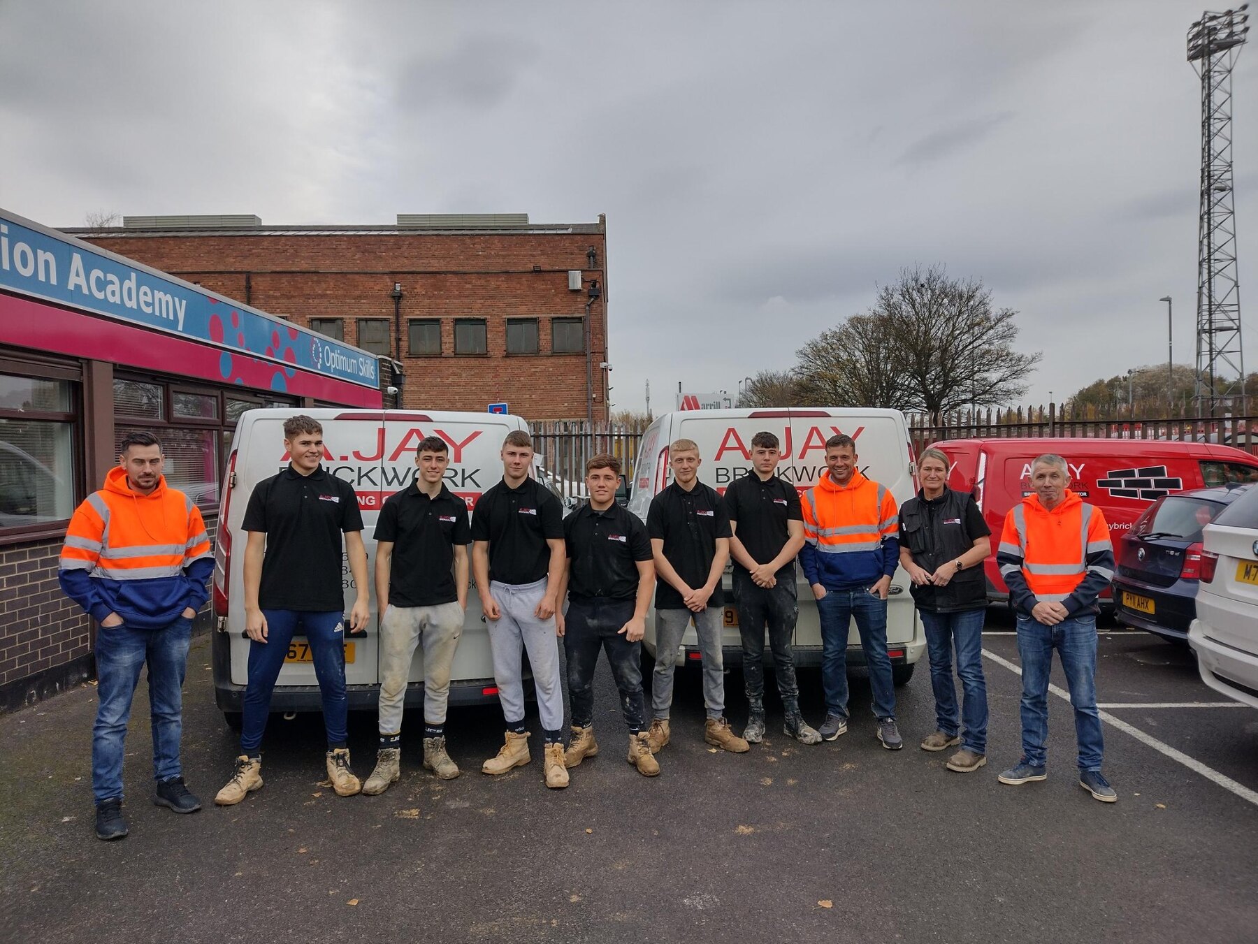AJAY Brickwork apprenticeship team